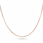 Silver Premium Rose Gold Box chain For her