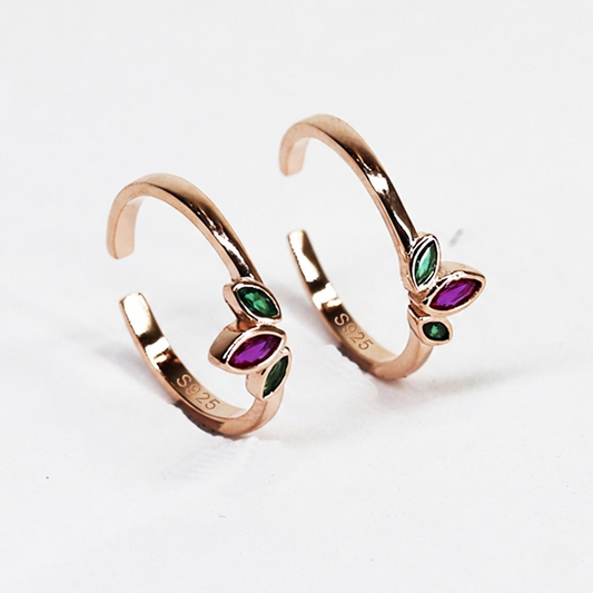 Rose Gold Crown Toe Ring