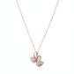 Rose Gold Eternal Love Swan Pendant