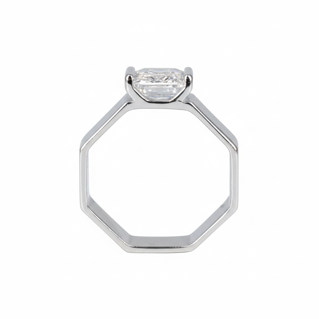 Galactic Meteorite Notched Ring for Him