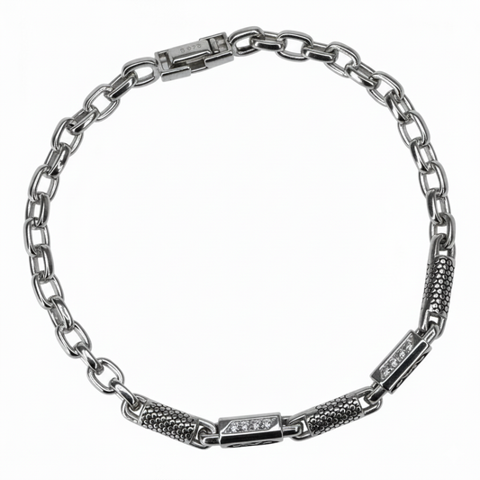 Silver Versatile Sparkle Bracelet for Him
