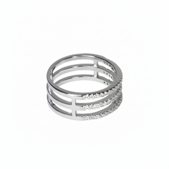 Silver Classic Trinity ring For Her