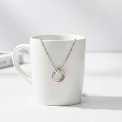 Silver Trinity Ring Pendant For Her