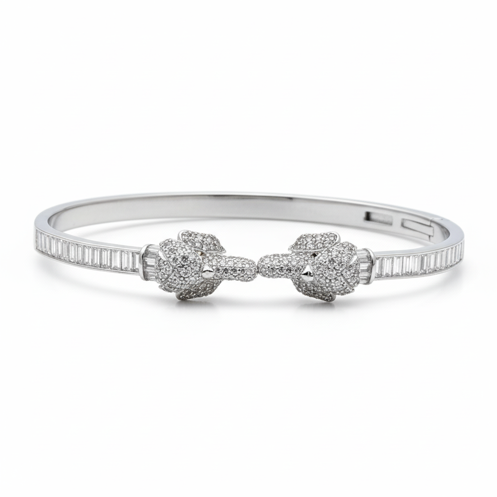 Silver Royal Elephant  Bracelet For Her