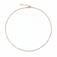 Rose Gold Dainty Tennis Chain For Her