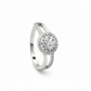 Silver Elegant Split CZ Ring For Her