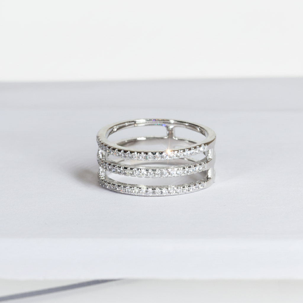 Silver Classic Trinity ring For Her