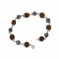 Silver Om Rudraksh Bracelet