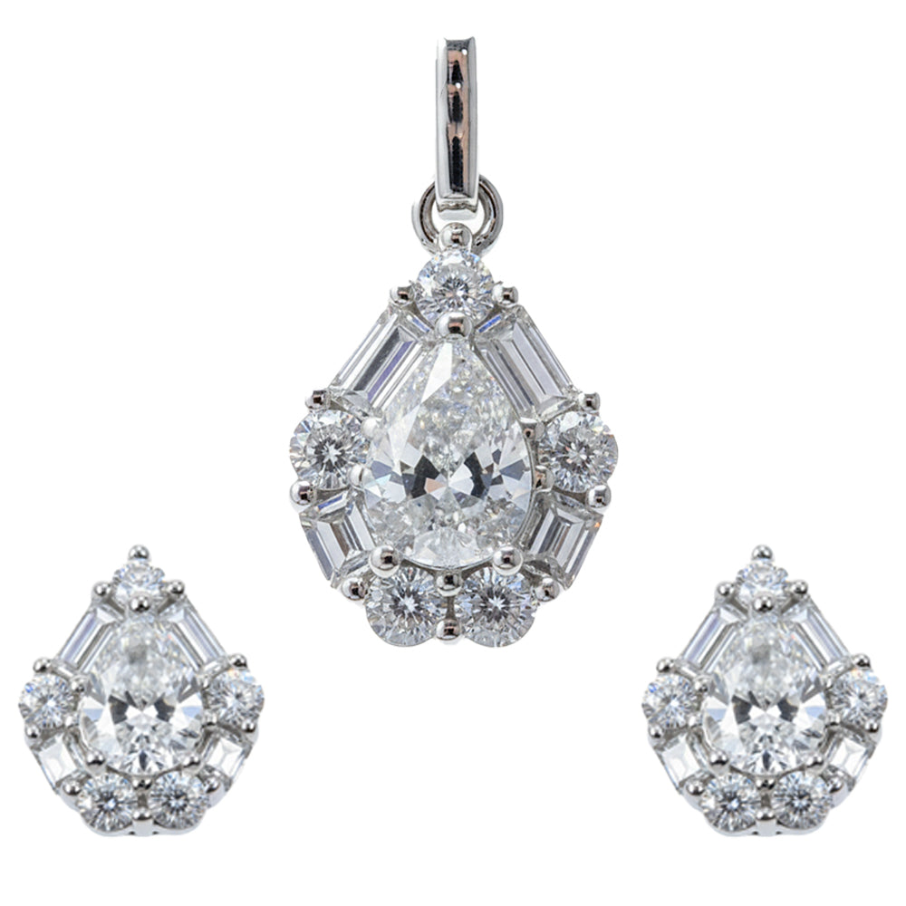 Silver Lumina Pendant Set