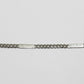 Silver Modern Hybrid Bar Chain For Him