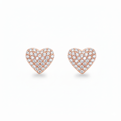 Rose Gold Celestian Heart Double Layer Set