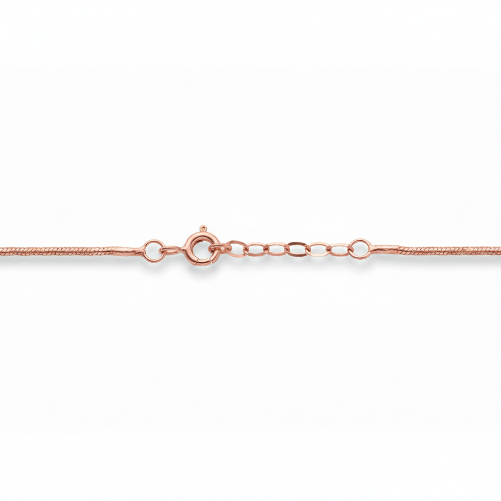 Rose gold Sparkling Snake chain Anklets for her