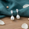 Silver Elegant Pearl Drop Earring