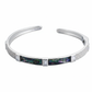 Silver Dazzling Abalone Shell Bracelet Set