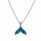 Silver Mermaid Tail Pendant Necklace