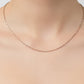 Silver Premium rose gold Delicate Two tone Snake chain for her