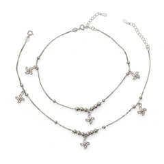 Silver Star charm Anklets