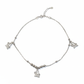 Silver Adorable Puppy charm Anklet
