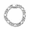 925 Silver Men's Classic figaro link chain Bracelet