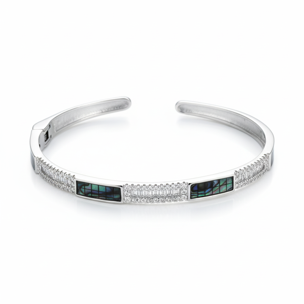 Silver Aurora Bracelet Set For Her