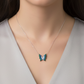 Silver Enchanted Butterfly Wing Necklace