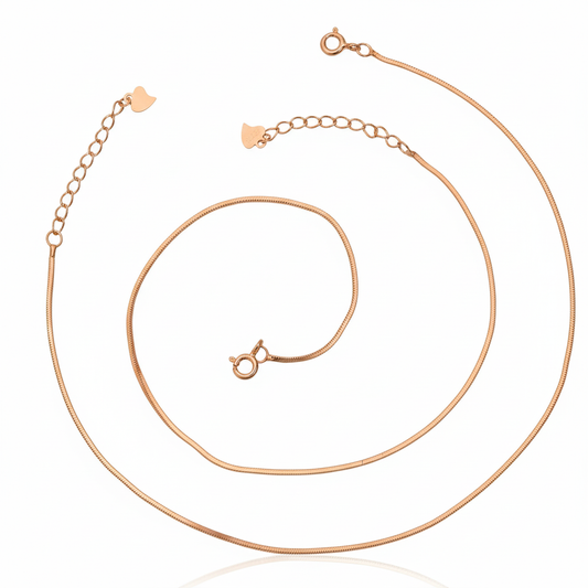 Rose gold Premium serpentine Chain Anklet for her