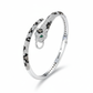 Silver Jaguar Head Hinged Bracelet For Her