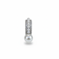 Silver Pearl studs Half Bali Earrings