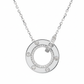 Silver Screw Detail Circle Pendant