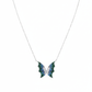 Silver Enchanted Butterfly Wing Necklace
