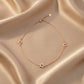 Silver Trendy Rose gold star Anklet for her
