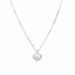 Silver Mother Of Pearl Shell Pendant necklace for her