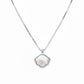 Silver Mother Of Pearl Shell Pendant necklace for her