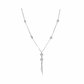 Silver Elegant Pearl Drop Lariat Chain For Her