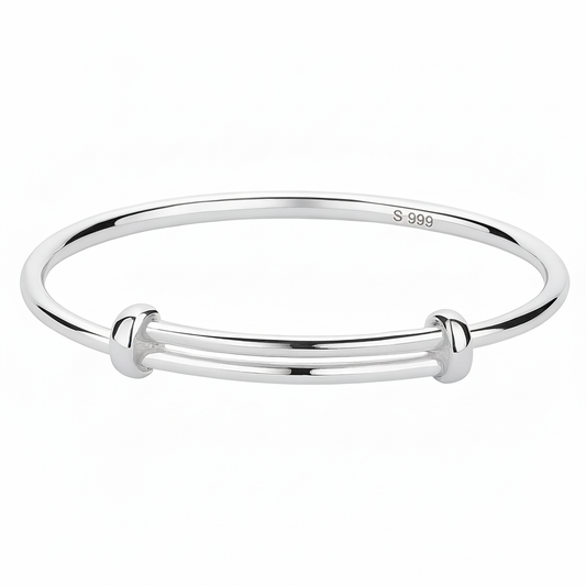 Silver Classic 999 Hand Bracelet For Baby