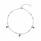 Silver Sleek and delicate  Evil eye Anklet For her