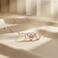 Rose Gold I love you Dancing Stone Pendant