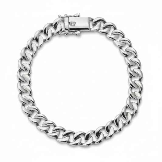 Men's Premium 925 Sterling Silver Cuban Link Chain Bracelet
