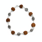 Silver Om Rudraksh Bracelet