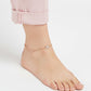 Rose gold Flower and Star Anklet