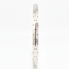 Silver Architect Rose gold Dots Mens bracelet (Kada) for him