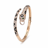 Rose Gold Jaguar Head Hinged Bracelet For Her
