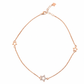 Silver Trendy Rose gold star Anklet for her