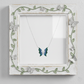 Silver Enchanted Butterfly Wing Necklace
