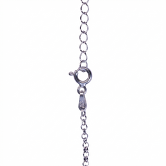 Silver Petite Pearl long chain Necklace