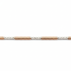 Rose Gold Two-Tone Dainty Snake Chain For Her