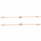 Silver Rose gold star Anklet for her