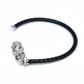 Silver Luxury Leather Panther Bracelet For Her