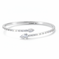 Silver Toi et Moi CZ Bracelet For Her