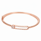 Rose Gold Starlight Aura Bangle Bracelet For her
